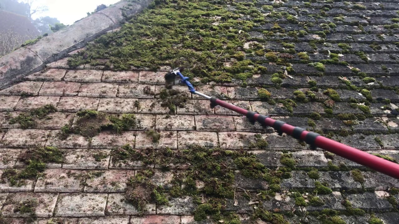 Professional roof cleaning with compressed air systems in Newtownabbey